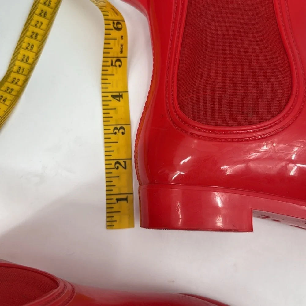 INC International Concepts Red Rain Boots Size 9